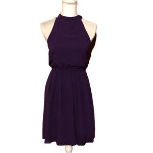 Alice & Oliva Silk Halter Dress